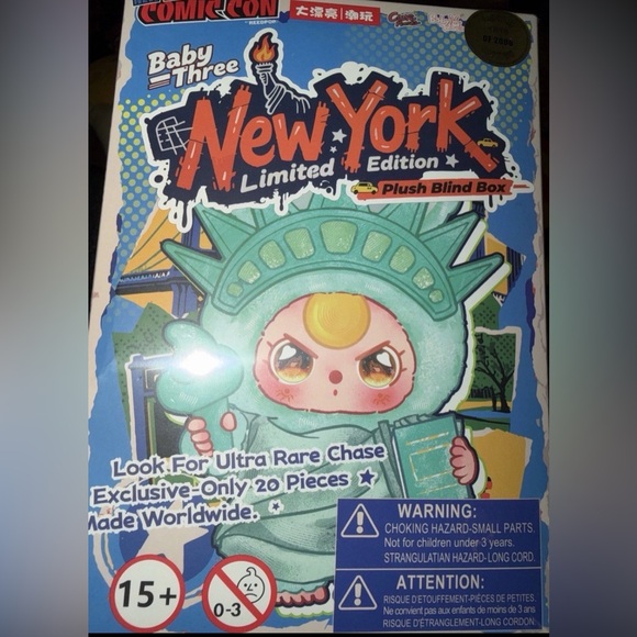 Baby Three Accessories - Baby Three New York Comic Con Blind Box Exclusive 2025 Plush SEALED RARE!!!!